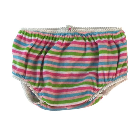 Build A Bear Clothes Pink Underwear Panties Stripes Hearts Lot of 3 Under Pants - Picture 6 of 8